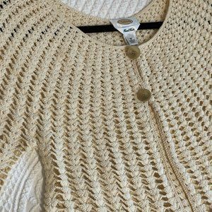 Talbots Hand Knit Cardigan Size M